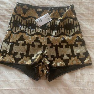 H&M Sequin Aztec shorts